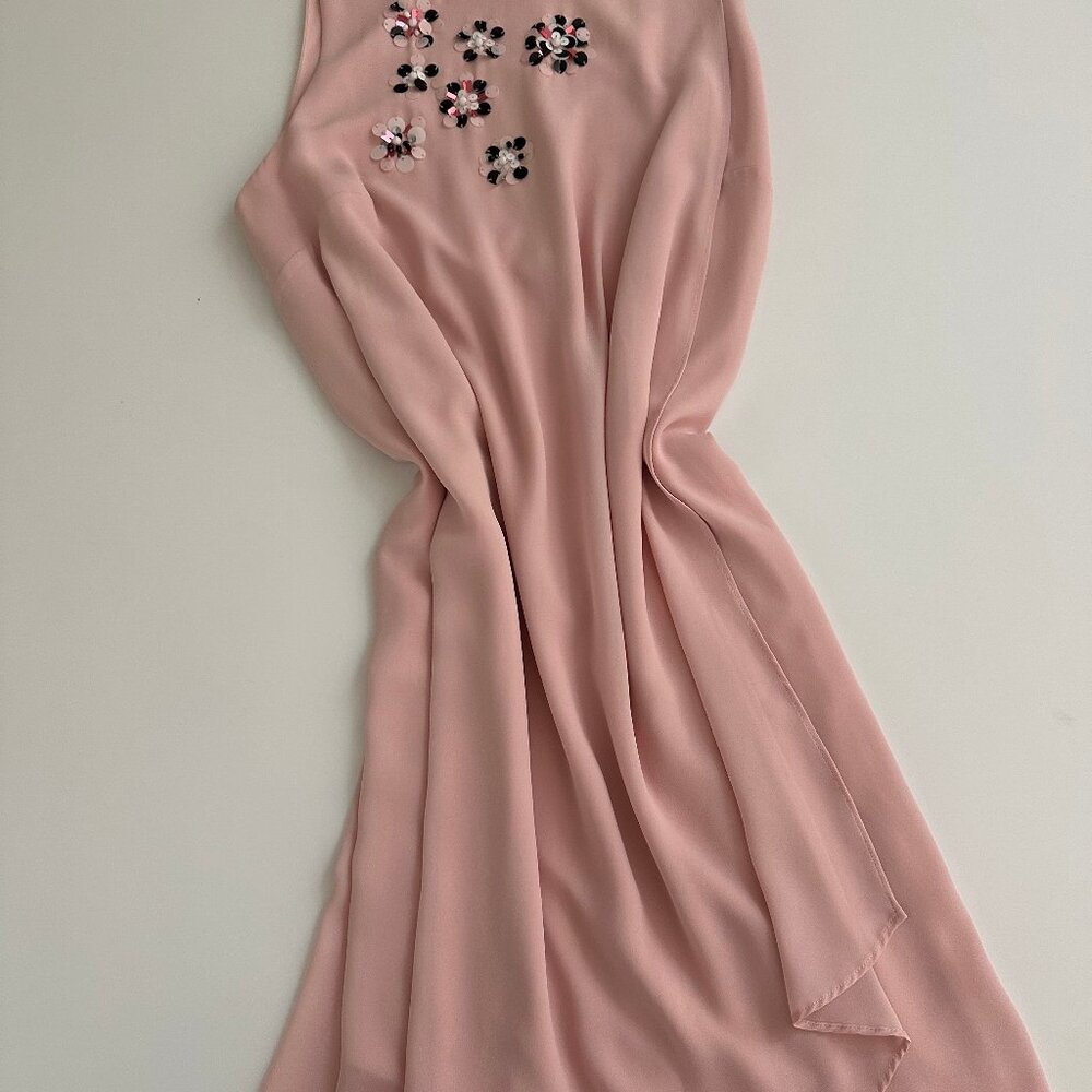 IVANKA TRUMP,WEDDING GUEST,SLEEVELESS DRESS,SHELL, SZ.12, ,COCKTAIL,ROMANTIC